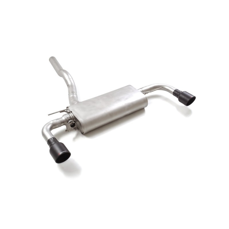 Silencieux arrière duplex en inox g/d avec sortie ronde Sport Line Black 102 mm avec valve integrées.La valve est contrôlée p...
