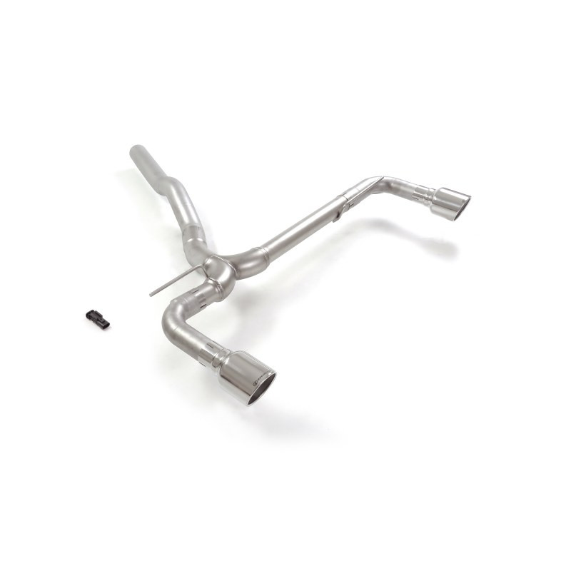 Tube arrière groupe n duplex en inox g/d avec 1 sortie ronde Sport Line 102 mm Exclusion de la valve OEM. L'actionneur de la...