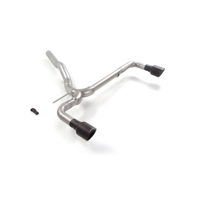 Tube arrière groupe n duplex en inox g/d avec 1 sortie ronde Sport Line Black 102 mm Exclusion de la valve OEM. L'actionneur...