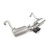 Silencieux arrière duplex en inox g/d avec sortie ronde Carbon Shot 100 mm Avec valves à dépression.