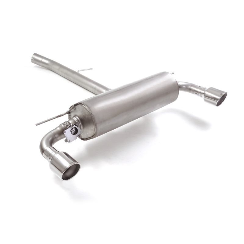 Silencieux arrière duplex en inox g/d avec sortie ronde Sport Line 102 mm avec valve integrées.La valve est contrôlée par le...