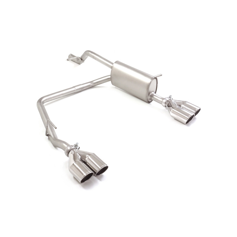 Silencieux arrière duplex en inox g/d avec 2 sorties rondes Sport Line 80 mm décalées Ragazzon Alfa Romeo Junior(966) 2024 à