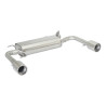 Silencieux arrière duplex en inox g/d avec sortie ronde 102 mm Ragazzon Suzuki Swift Mk5 (typ NZ) 2010 à 2017