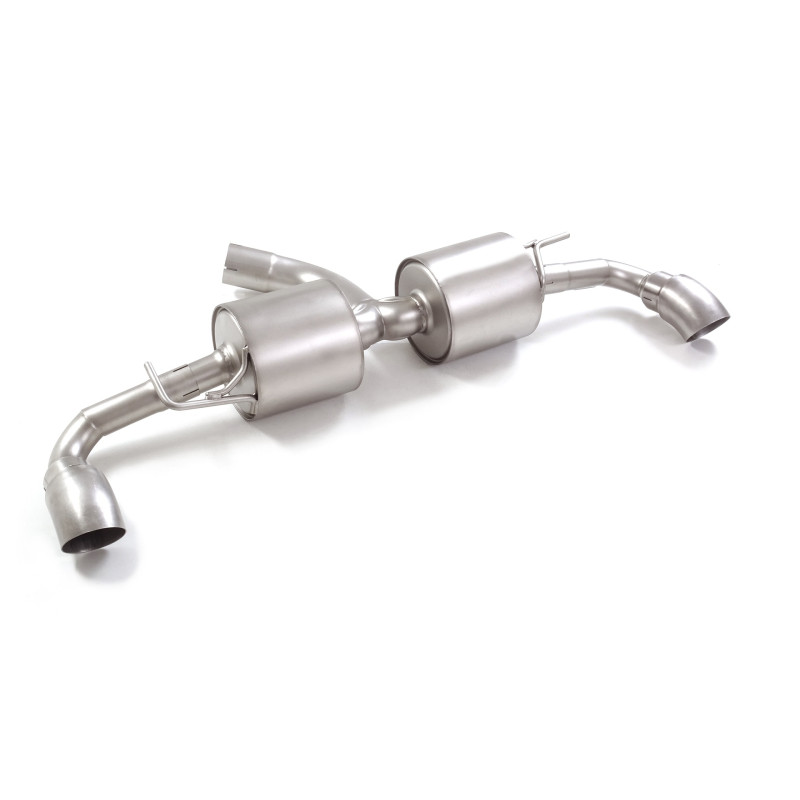 Silencieux arrière duplex en inox g/d avec sortie ronde 90 mm Ligne avec diamètre majoré 70 mm Ragazzon Toyota Yaris GR 2020 à