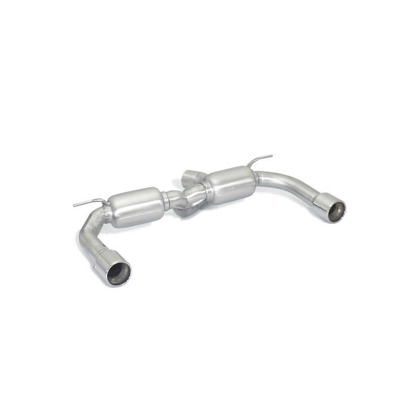 Silencieux arrière duplex en inox g/d avec sortie ronde 90 mm Ragazzon BMW Série4 F32-F33-F36 2013 à 2020