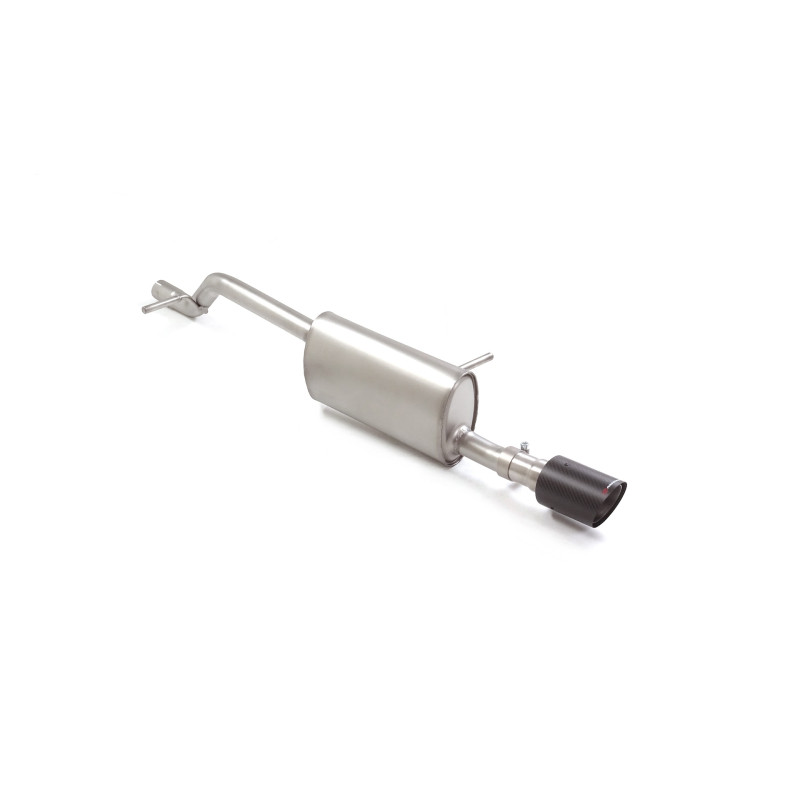 Silencieux arrière en inox avec 1 sortie ronde Carbon Shote 90 mm Ragazzon Lancia 208 Mk2 2019 à
