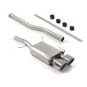 Silencieux arrière en inox avec 2 sorties Sport Line centrales 129 mm Ragazzon Mini F56 2014 à 2024