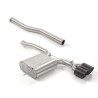 Silencieux arrière en inox avec 2 sorties rondes Carbon Shot 100 mm Ragazzon Mini F56 2014 à 2024