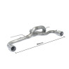 Heckrohre Duplex aus Edelstahl links/rechts, Gruppe N, mit 1 rundem Endrohr 90 mm Ragazzon BMW 1er F20/F21 2011 bis 2019