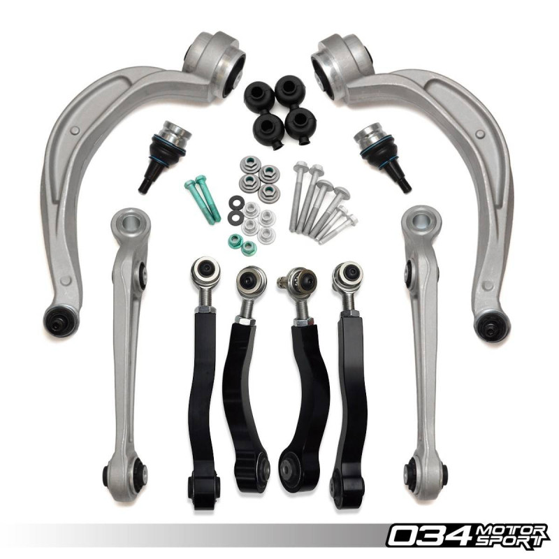 Kit Bras de Contrôle Supérieurs Réglables Audi A4/S4/RS5 | 034Motorsport B8 Full Trck Early