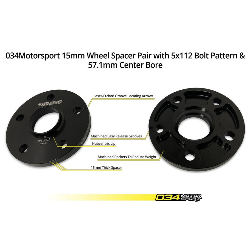 Kit élargisseurs de voie Dynamic+ Flush 034Motorsport Volkswagen Golf MK7, GTI (2012-2020)