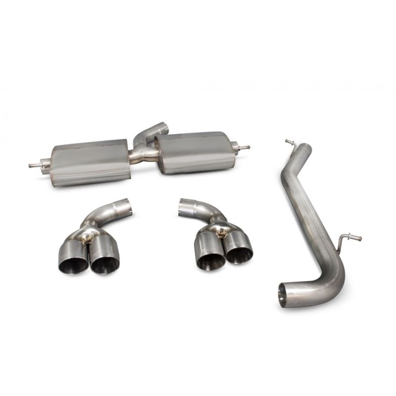 Demi-ligne SAUS026 Scorpion pour Audi TT Mk2 3.2 V6/TTS