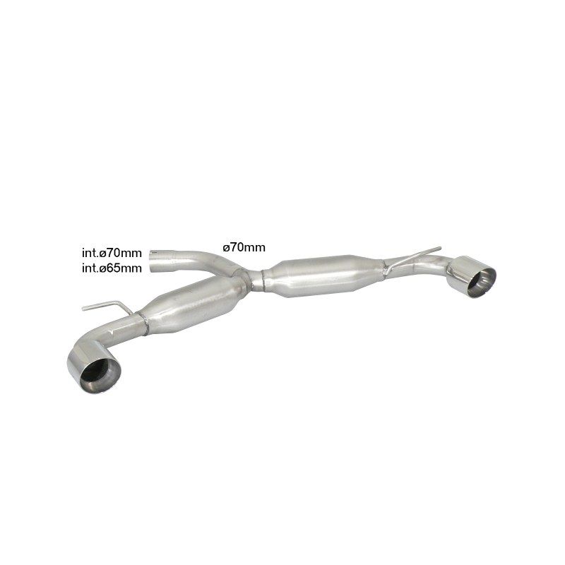 Silencieux arrière 58.0585.61 Ragazzon pour Volkswagen Golf VI 2.0 GTI TSI, Golf VI