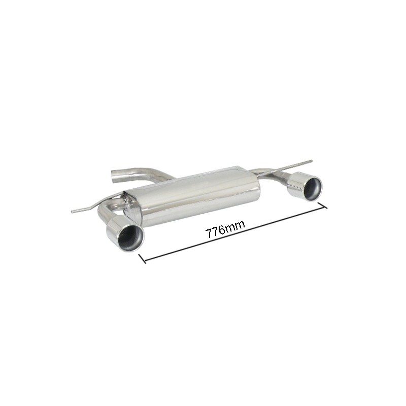 Silencieux arrière 50.0262.06 Ragazzon pour Volkswagen Scirocco