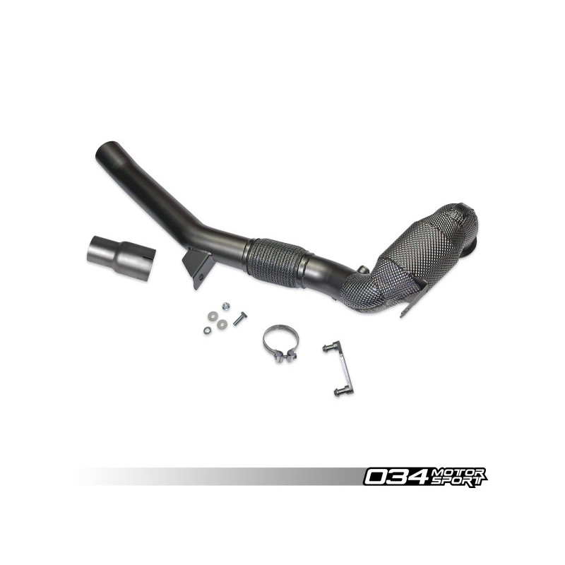 Tube d'échappement racing en acier inoxydable 034Motorsport pour Golf GTI Mk8