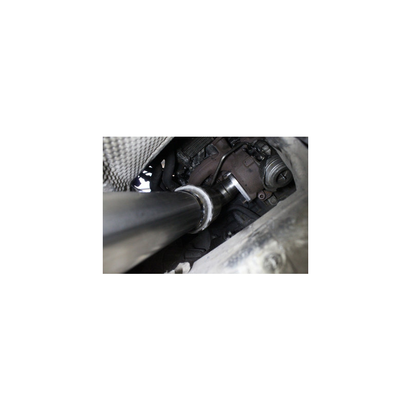 Darkside 2.5" inox Downpipe decat para Mk5 plataforma 1.9 TDI con turbo GT1749V