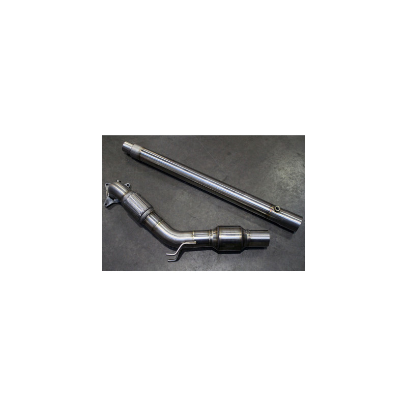 Darkside 3" acero inoxidable Downpipe decat de gran diámetro para FWD Mk5 / Mk6 Golf 2.0 T FSI / TSI plataforma