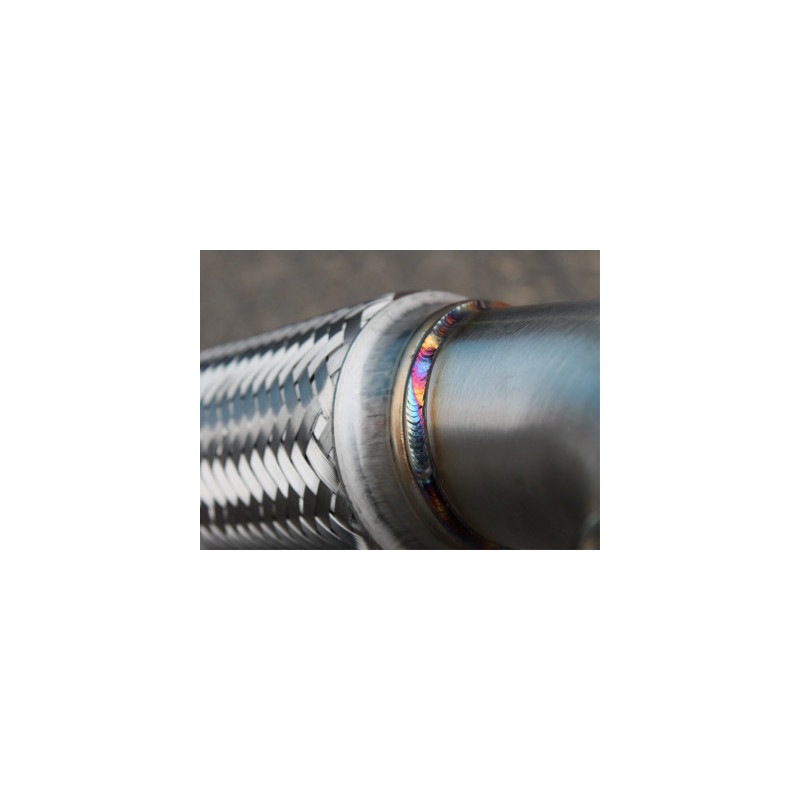 Darkside 3" inox Downpipe décata gros diamètre pour FWD Mk5 / Mk6 Golf 2.0 T FSI / TSI plateforme