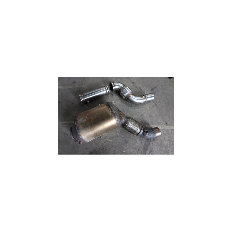 Darkside BMW F-Serie N57 / N57N / N57Z Motor 3" Downpipe DPF-Ersatzrohr (Euro 6)