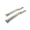 Downpipe Darkside 2.5" in acciaio inox con eliminazione DPF per Audi A8 4.2 TDI