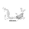 Downpipe Darkside 2.5" in acciaio inox con eliminazione DPF per VW Touareg e Audi Q7