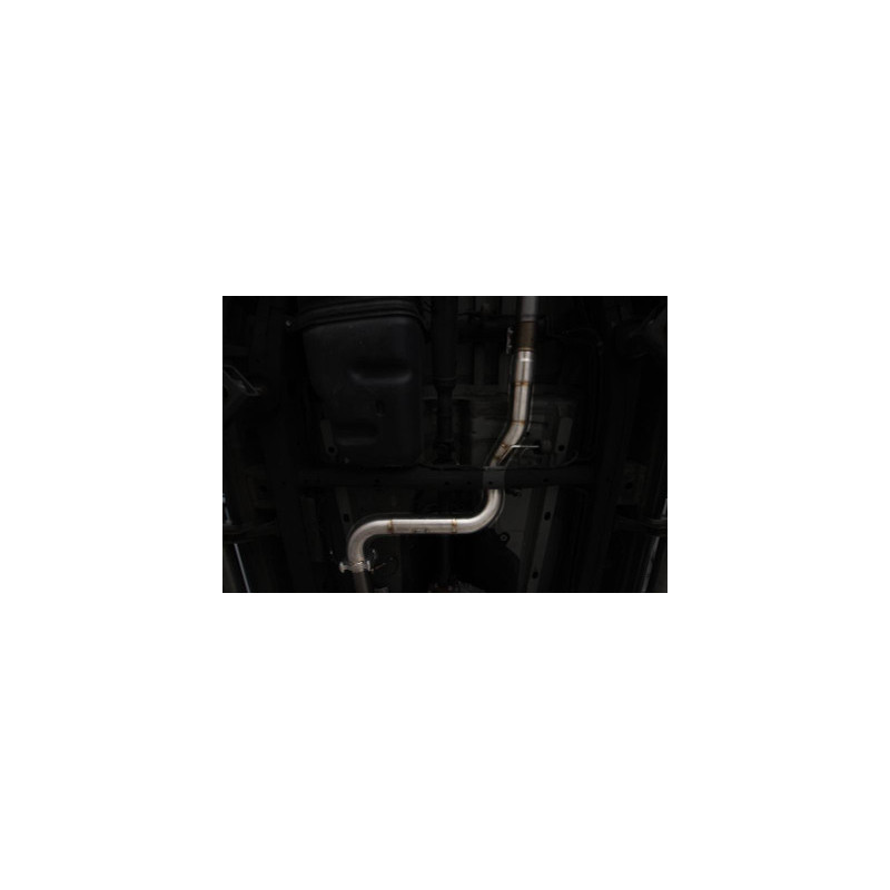 Downpipe secondario Darkside 3" con tubo decat per VW Amarok 3.0 TDI V6