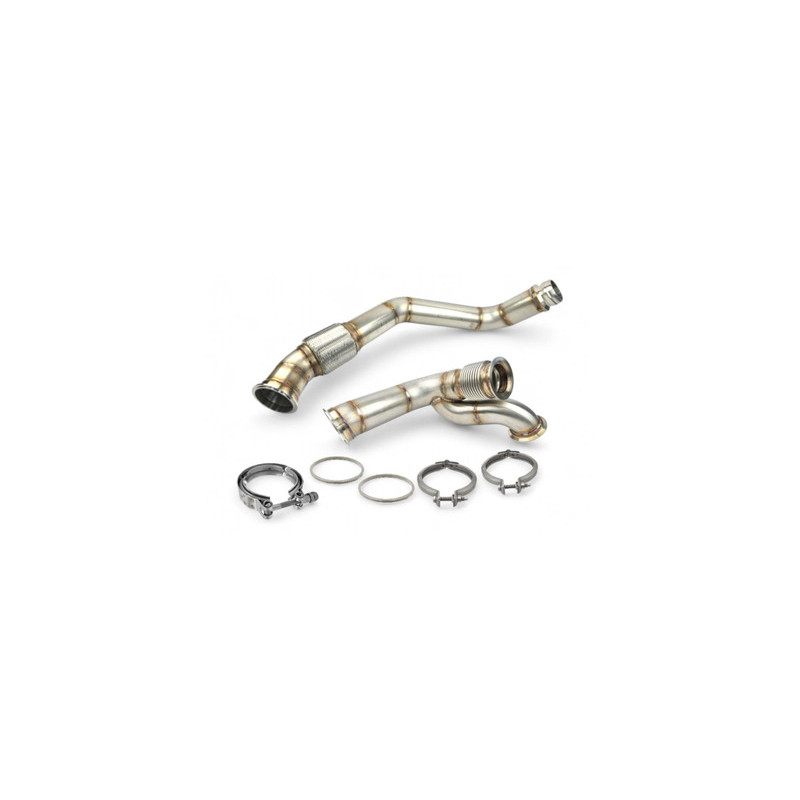 Darkside DPF- und Kat-Ersatzrohr 3.5" Downpipe für Porsche Panamera (971) 4.0 TDI DBUC