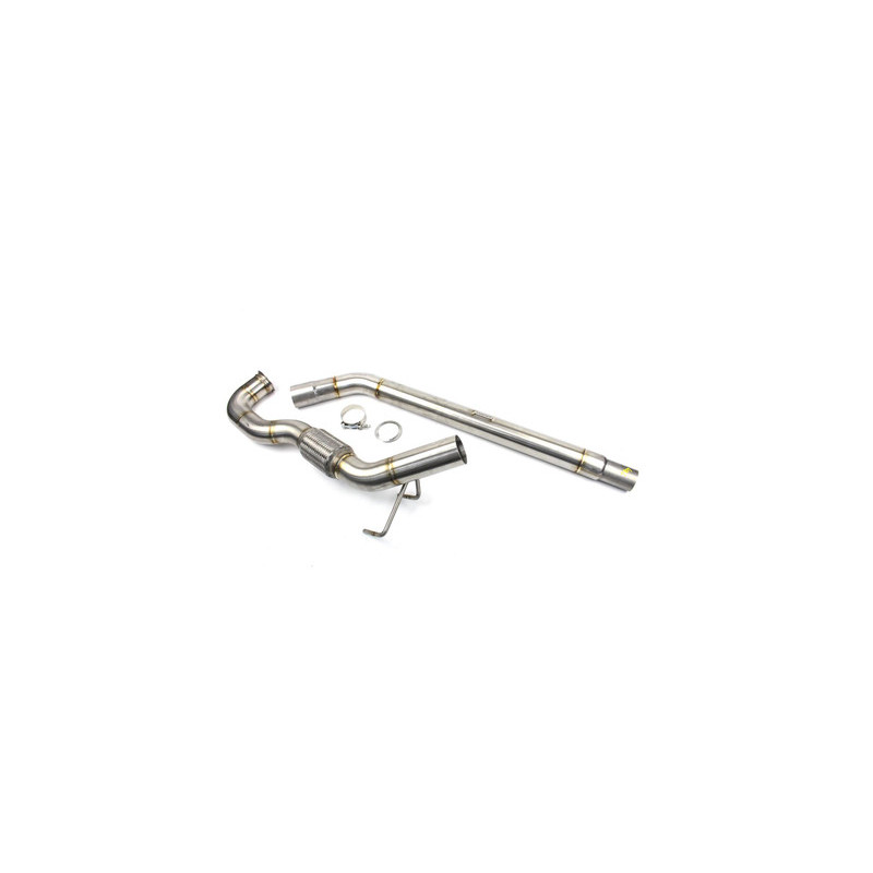 Darkside 2.5" Stainless Decat Downpipe for VW Transporter T5 1.9 TDi BRR, BRS & AXB Engines
