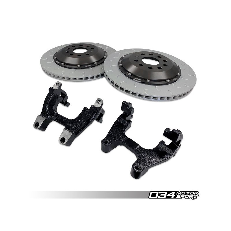 Kit Discos de Freno Traseros Flotantes 2 Piezas 350mm Negro 034Motorsport, VW/Audi MQB
