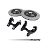 Kit Discos de Freno Traseros Flotantes 2 Piezas 350mm Negro 034Motorsport, VW/Audi MQB