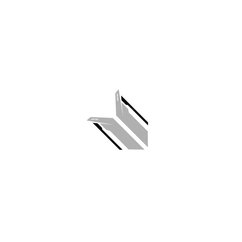 APR Sideburn Adesivo-Argento/Bl