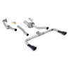 Full Exhaust System Milltek Volkswagen Scirocco R 2009-2016 - with Decat - resonated and rear muffler bypass - Dual GT100 Black