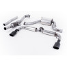 Ligne complète Milltek Volkswagen Scirocco - avec HJS cata Hi-Flow 200 CPSI - résonné - sorties Dual Ovales Cerakote Noir