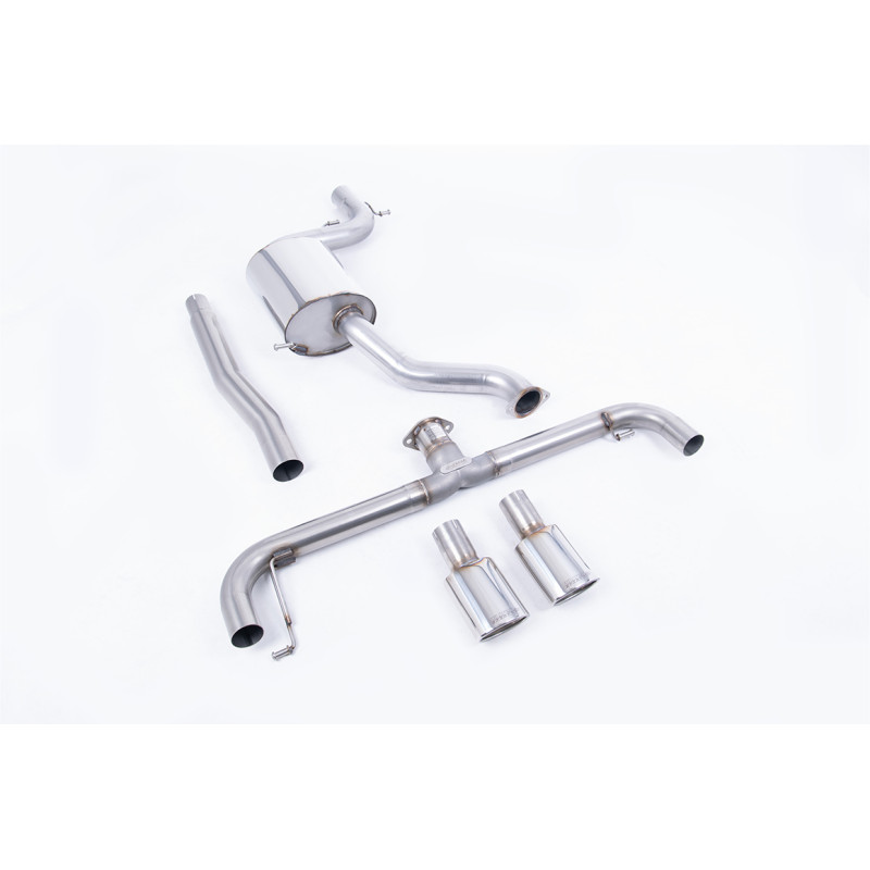 Cat-Back-Anlage Milltek Volkswagen Scirocco R 2.0 TSI 2009-2016 - mit Resonator und Bypass - Dual Oval poliert