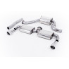 Cat-Back Exhaust Milltek Volkswagen Scirocco R 2009-2016 - ECE Homologated - Resonated with Dual Rear Mufflers - Polished Dual G