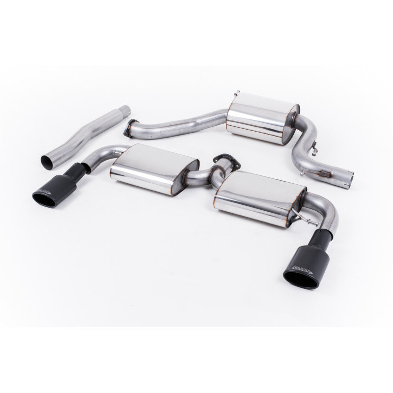 Escape cat-back Milltek Volkswagen Scirocco R - Homologado ECE - resonado y doble silenciador trasero - salidas Dual ovaladas Ce
