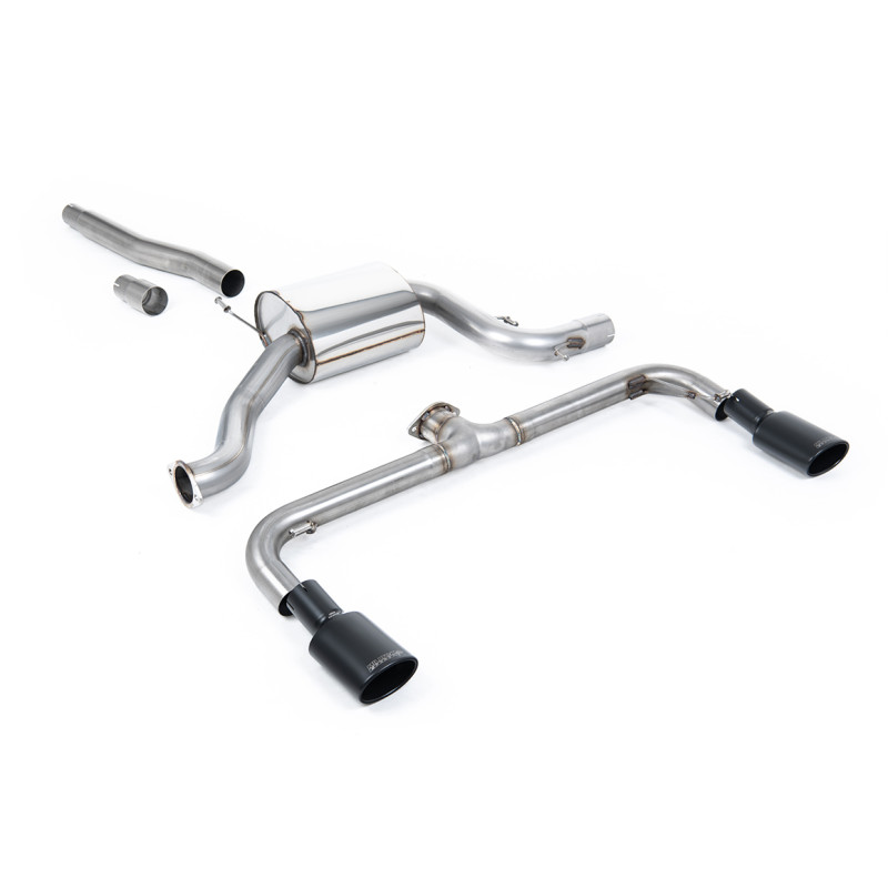 Scarico cat-back Milltek Volkswagen Scirocco GT 2.0 TSI 2008-2016 - risonato e bypass silenziatore post. - uscite doppie ovali C