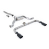Catback Milltek Volkswagen Scirocco GT 2.0 TSI 2008-2016 - résonné et bypass silencieux AR - sorties Dual Ovales Cerakote Noir