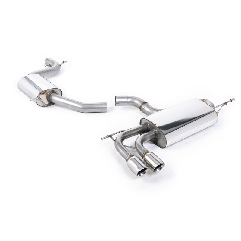 Cat-back Milltek Volkswagen Scirocco GT 2.0 TSI 200 CV 2008-2016 - homologado ECE - resonado - salidas Twin GT80 pulidas