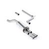 FAP Back Milltek Volkswagen Polo AW 2019-2025 - Sans silencieux primaire et avec silencieux AR - sorties Twin GT90 Polies