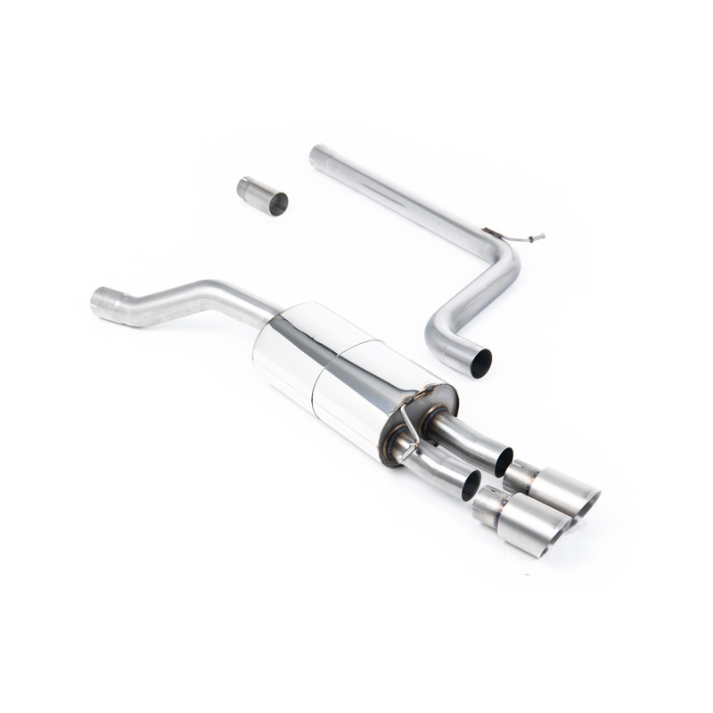 Scarico cat-back Milltek Volkswagen Polo AW GTI 2018-2019 - Senza silenziatore primario e con silenziatore posteriore - terminal