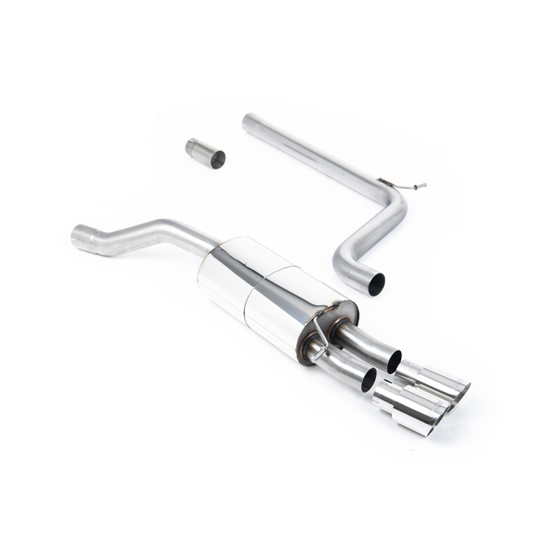 Scarico cat-back Milltek Volkswagen Polo AW GTI 2018-2019 - Senza silenziatore primario e con silenziatore posteriore - terminal