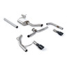 Catback Milltek Volkswagen Jetta Mk7 GLI 2019-2024 - no primary muffler - resonated + rear bypass - Dual GT100 Cerakote Black