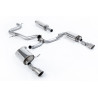 Milltek Cat-Back Volkswagen Jetta Mk7 - With Primary Muffler - Non-Resonated and Rear Muffler - Dual GT100 Titanium Tips