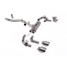 DPF-Back Race Milltek Volkswagen Golf Mk8 R 2021-2025 - ohne Resonator - Endrohre Quad GT115 poliert - Race, mit Abgasklappen