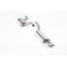 Scarico cat-back Milltek Volkswagen Jetta Mk5 GLI 2.0 TFSI 2006-2010 - con silenziatore centrale - terminali Jet-76 lucidati