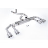FAP Back Race Milltek Volkswagen Golf Mk8 R 2021-2025 - non résonné - sorties Quad Jet-115 Carbone - Race, sans valves