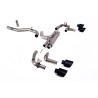 FAP Back Race Milltek Volkswagen Golf Mk8 R 2021-2025 - non résonné - sorties Quad GT115 Cerakote Noir - Race, avec valves