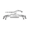 FAP Back Milltek Volkswagen Golf Mk8 R 2.0 TSI 320ch 2021-2025 avec FAP - non résonné - sorties Quad GT115 Cerakote Noir