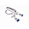 DPF Back Race Milltek Volkswagen Golf Mk8 - ohne Resonator und mit Bypass Endschalldämpfer hinten - Quad GT115 Endrohre Titan bl